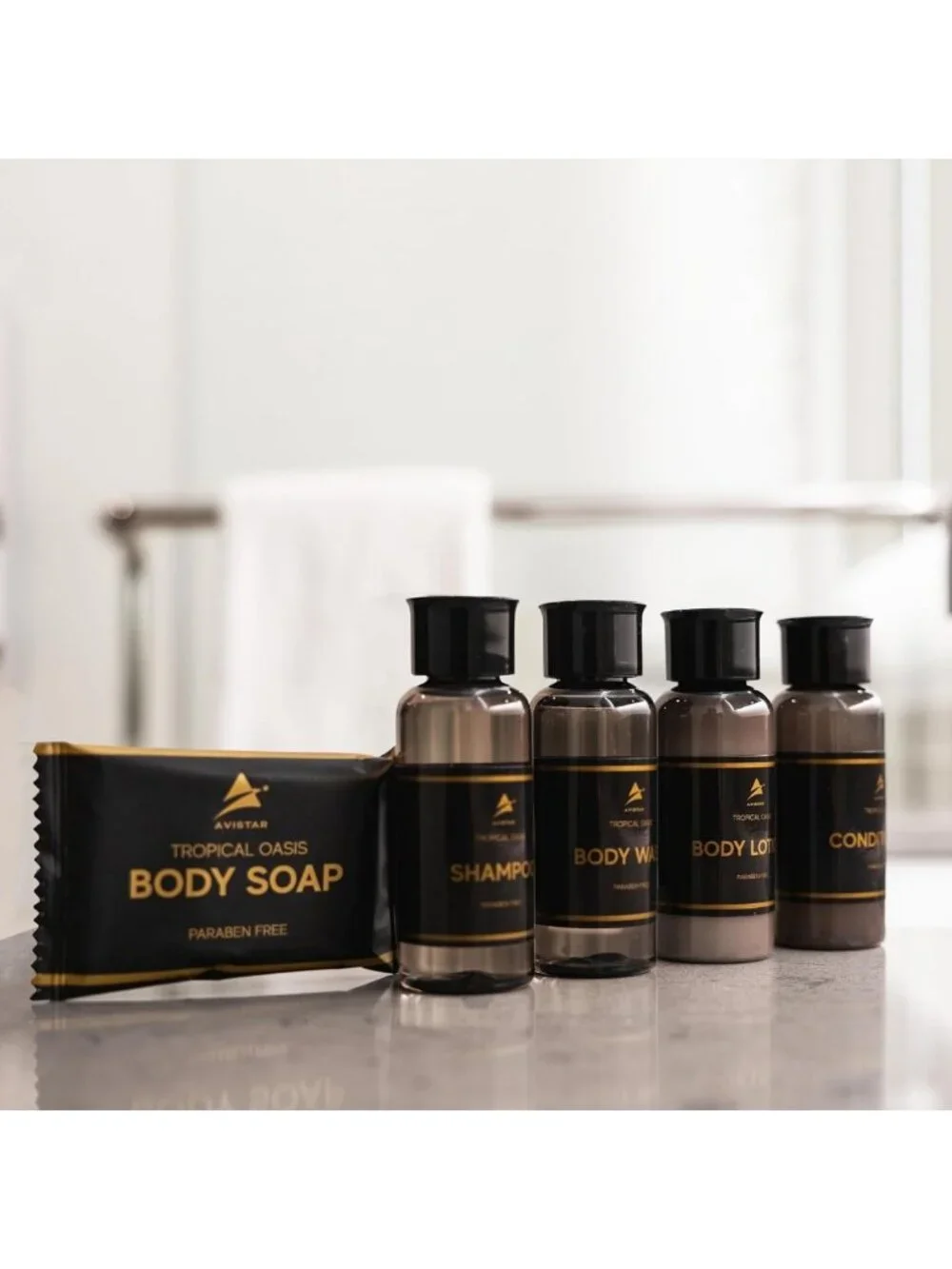 80-Piece Travel Size Hotel Guest Toiletries Set - Soaps, Shampoo, Conditioner